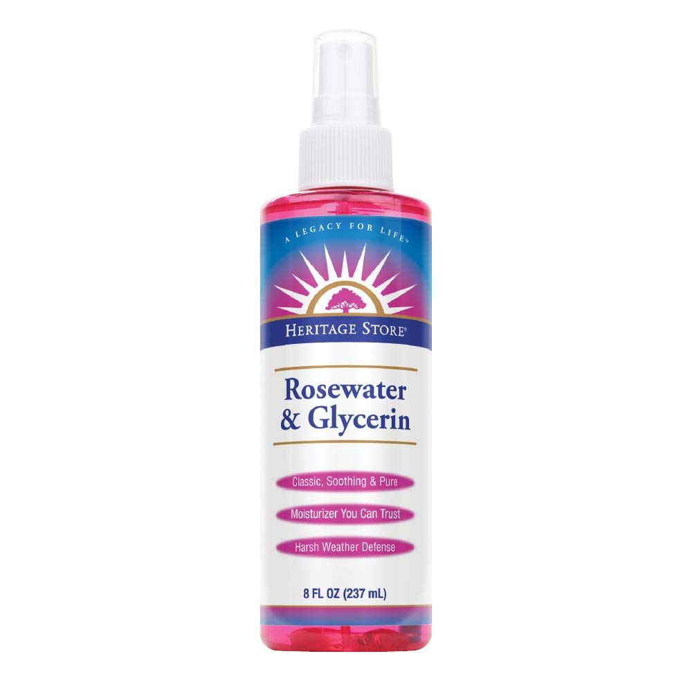 Heritage Store Rosewater & Glycerin | Hydrating Mist for Skin & Hair | No Dyes or Alcohol, Vegan ... | Amazon (US)
