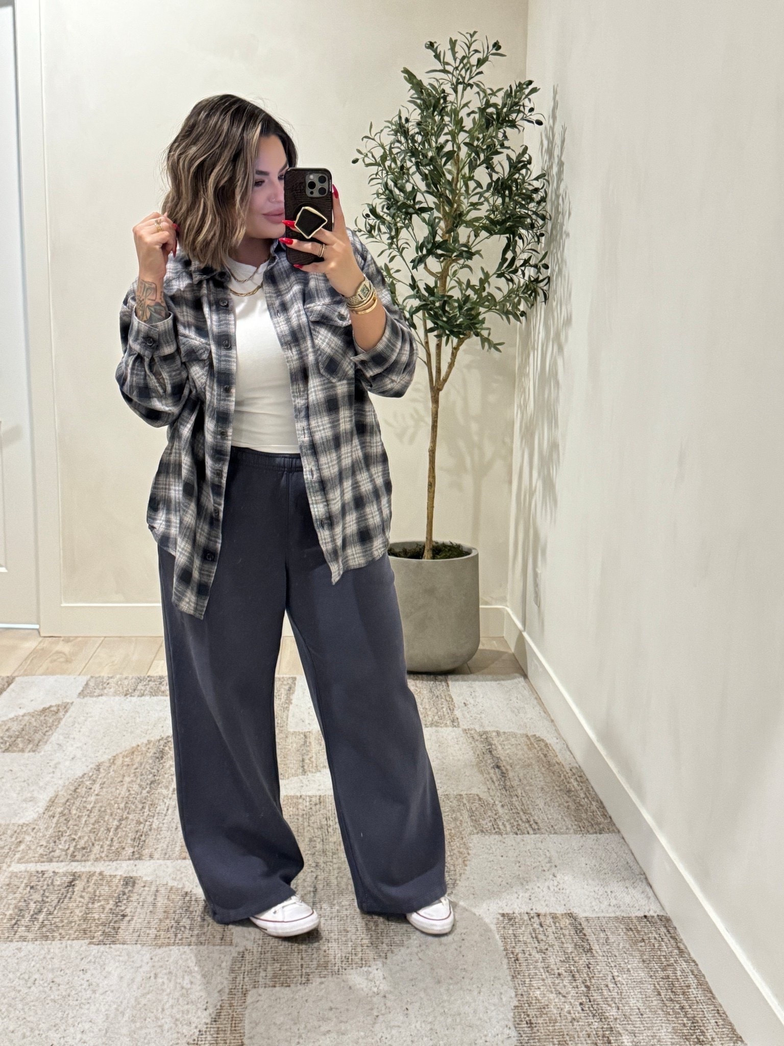 Flannel xxl 
Tee L 
Pants XL 
Code shayna10 on Miranda Frye to save $ 

Follow my LTK @shaynaslife on the @shop.LTK app to view this post and get my exclusive app-only content!

#liketkit 
@shop.ltk
https://liketk.it/5OrpD

#LTKootd #LTKMidsize