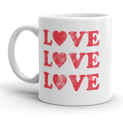 Crazy Dog T-Shirts Love Love Love Mug Cute Valentines Day Coffee Cup - 11oz | Target