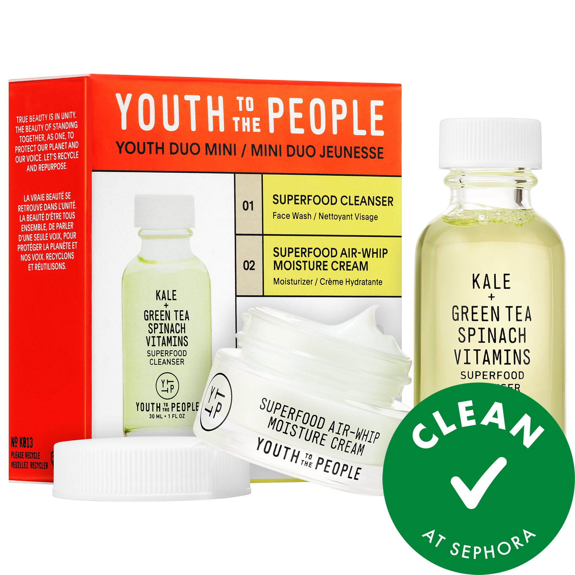 Youth To The People Cleanser + Cream Youth Duo Mini | Sephora (US)