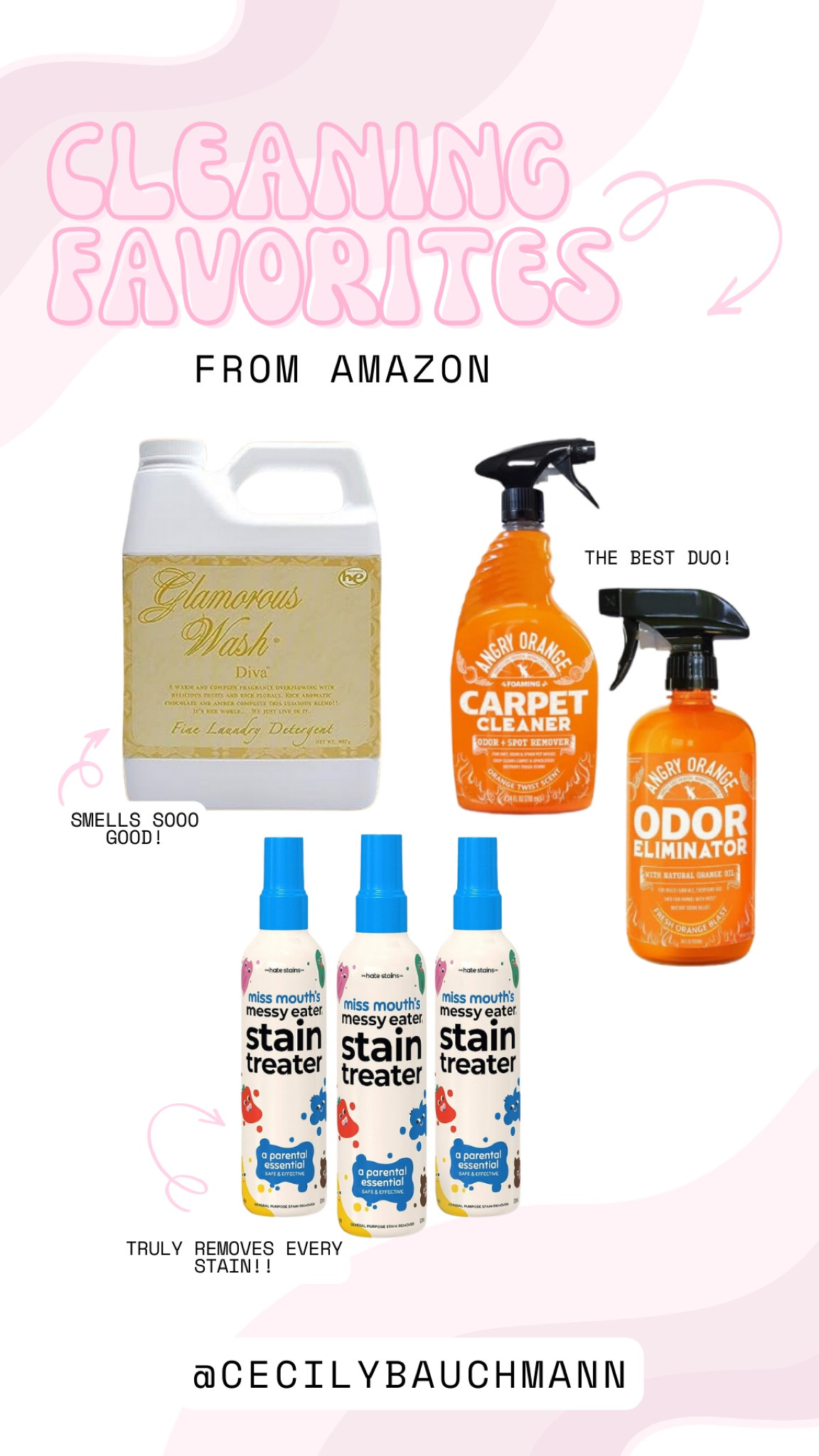 Been loving these home essentials from Amazon!!

Carpet cleaner, pets, pet stains, laundry detergent, kids clothes stain remover, favorites, mom essentials, mom favorites, best sellers 

#LTKfindsunder100 #LTKfindsunder50 #LTKfamily