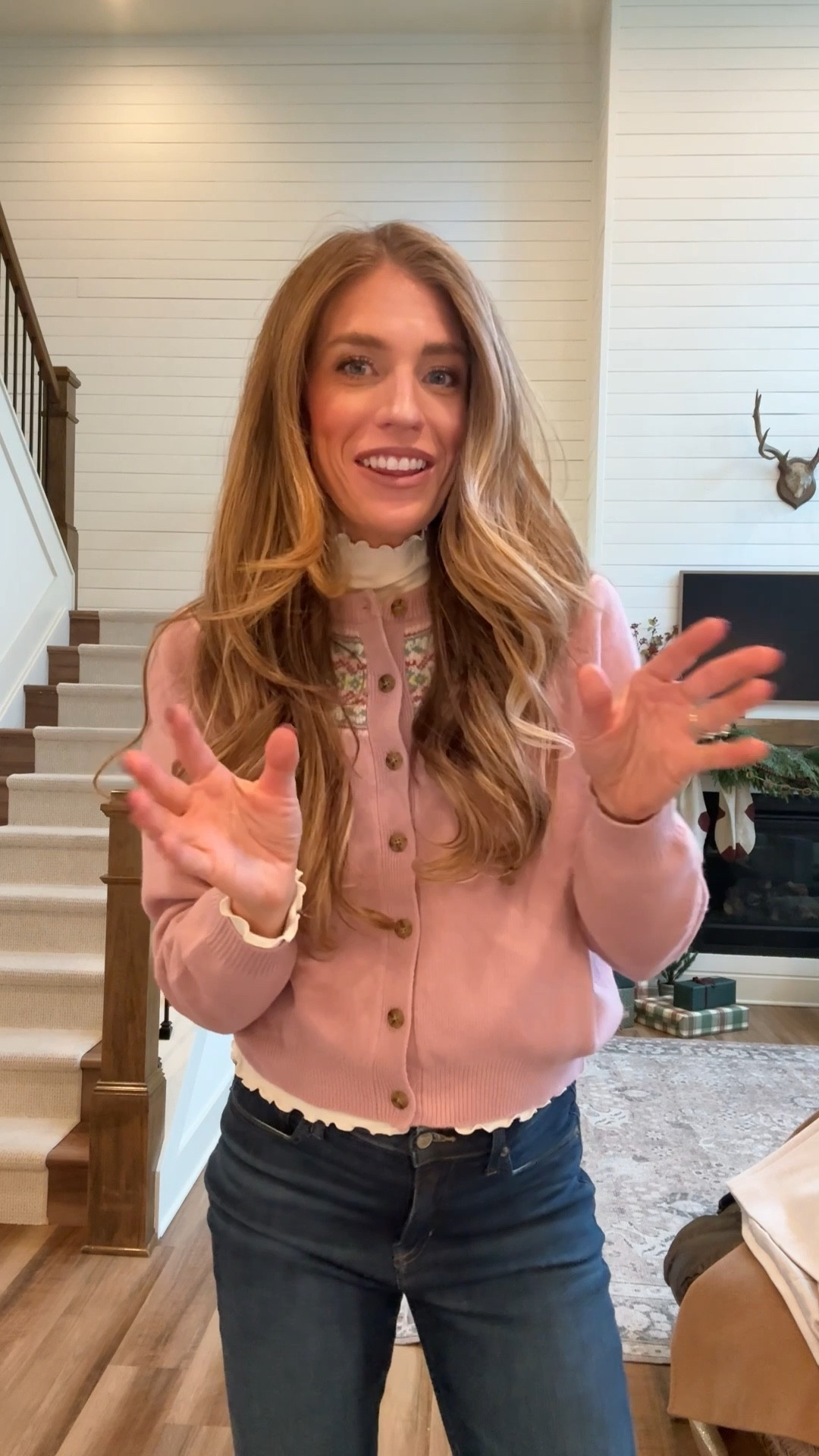 Holiday party outfit for brunch
Size smalls in top
Wearing my true size 27 long in jeans. SUPER STRETCHY! Fit the bump and so comfy
Size medium in coat to layer thick sweaters under 
Scarf is old from gap



Holiday look, fair isle, boot cut jeans, j crew, tall girl friendly, Long inseam, Christmas sweater

#LTKTall #LTKHoliday #LTKootd