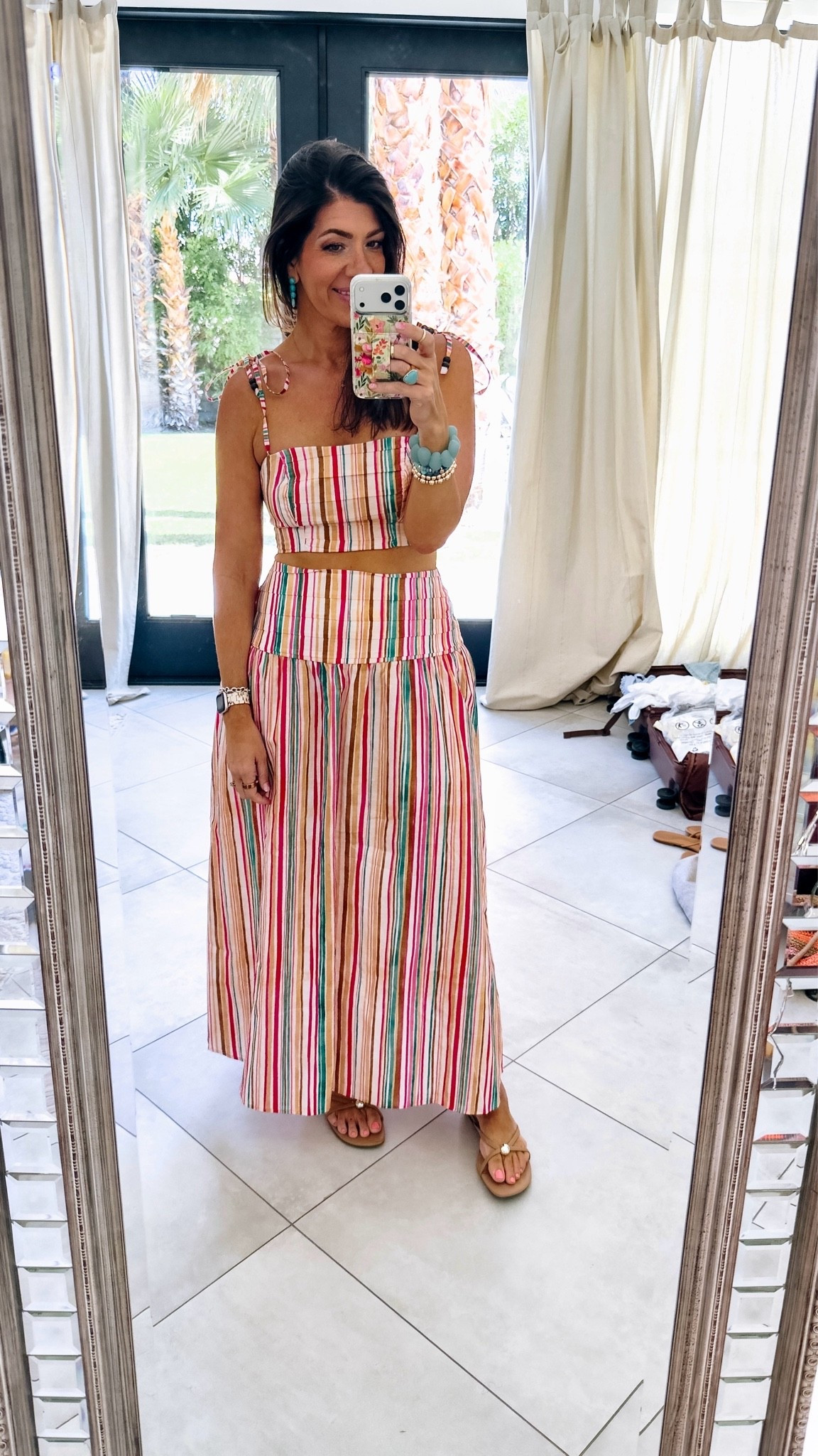 Outfits I wore on vacation in a medium set top and medium set bottom

#LTKTall #LTKMidsize #LTKOver40