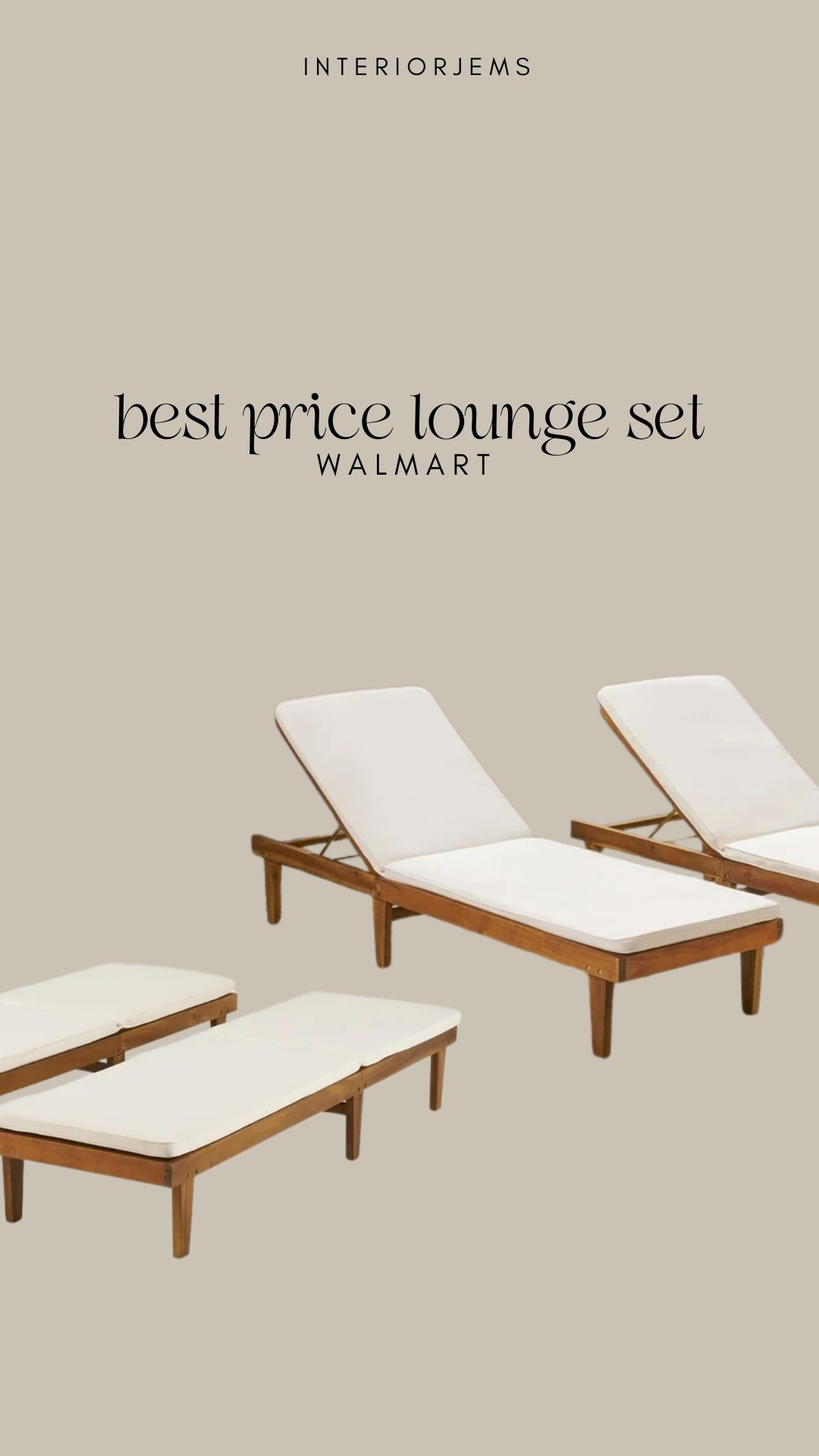 This is the best price I can find on outdoor patio chaise lounge, chaise lounge sets with cushions from Walmart sold under $400

#LTKStyleTip #LTKHome #LTKSaleAlert