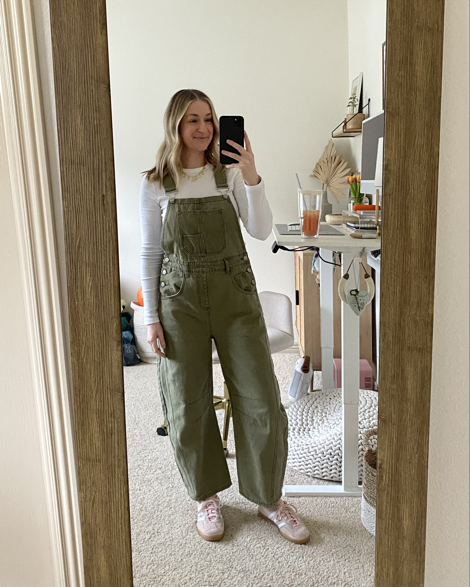 PERFECT SPRING OVERALLS // definitely a Free People vibe but from Amazon! Charm necklace is also Amazon, it’s giving coastal cowgirl 👌🏼

#LTKFindsUnder50 #LTKFindsUnder100 #LTKStyleTip