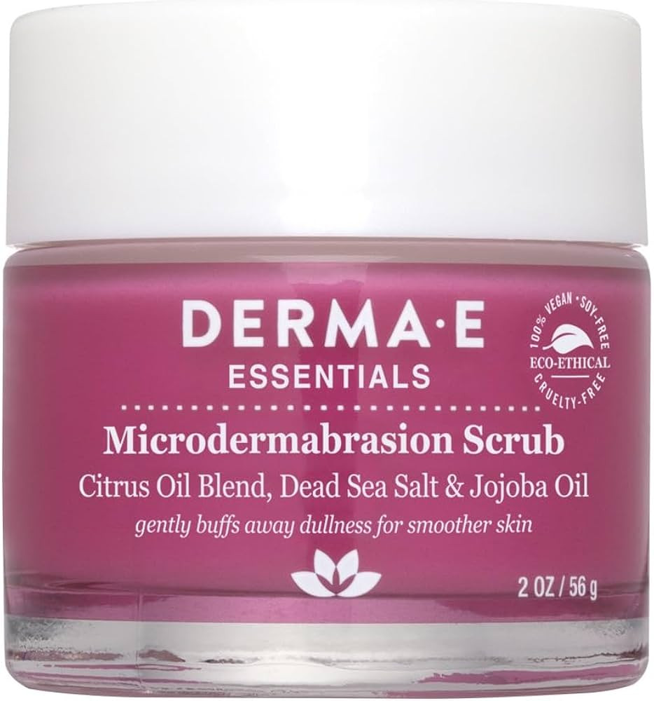DERMA E Microdermabrasion Scrub with Dead Sea Salt & Citrus Essential Oils – Facial Exfoliating... | Amazon (US)