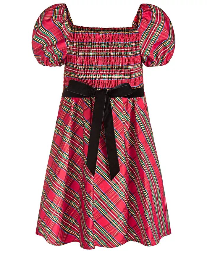 Little Girls Plaid Midi Dress, Created for Macy's | Macys (US)