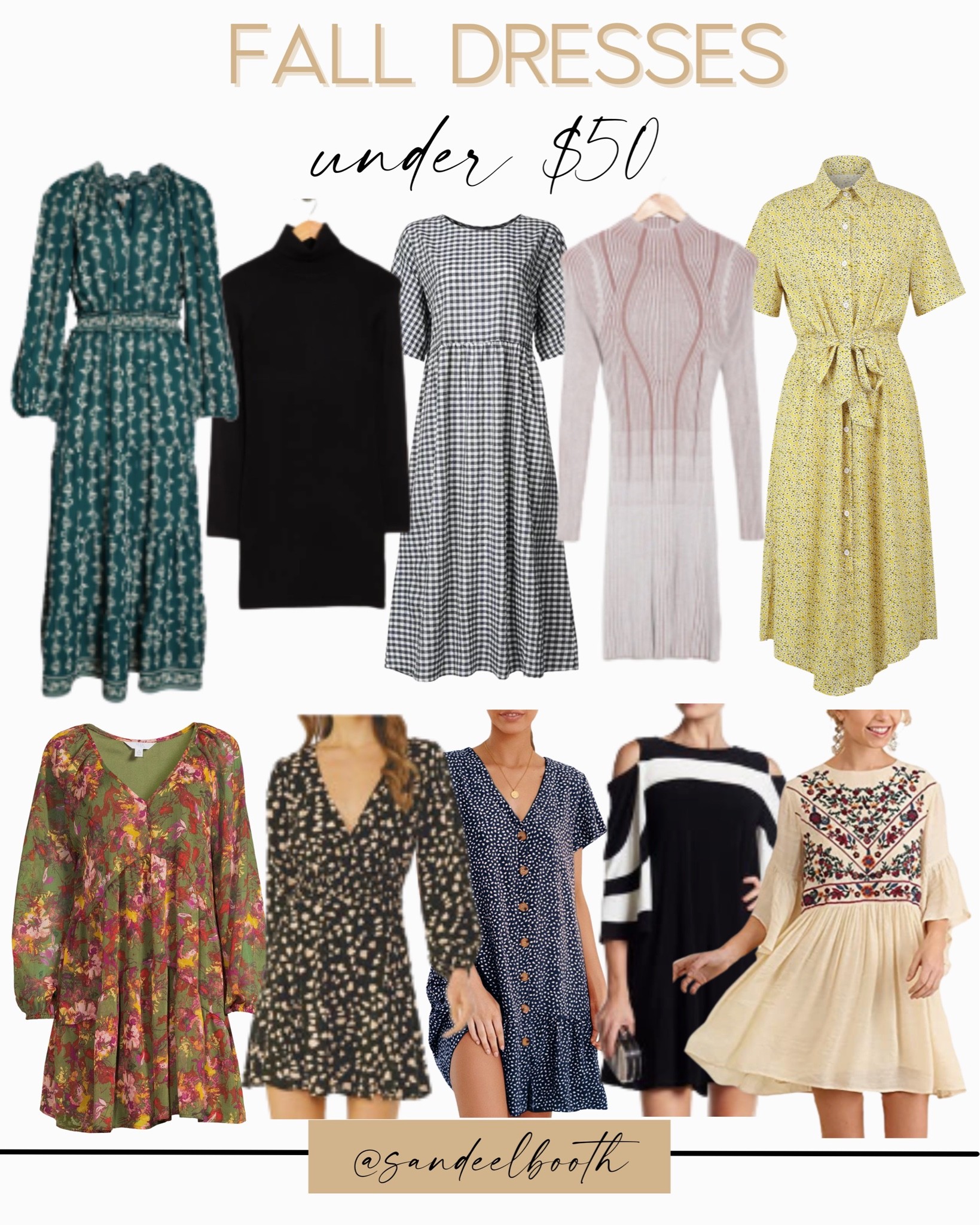 Affordable fall dresses / dresses under $50 / fall fashion / fall style / fall inspo / fall looks / fall favorites/ fall essentials / maxi dresses / baby doll dresses / boho dresses / nordstrom rack finds / walmart finds / amazon finds 

#LTKSeasonal #LTKunder50 #LTKstyletip