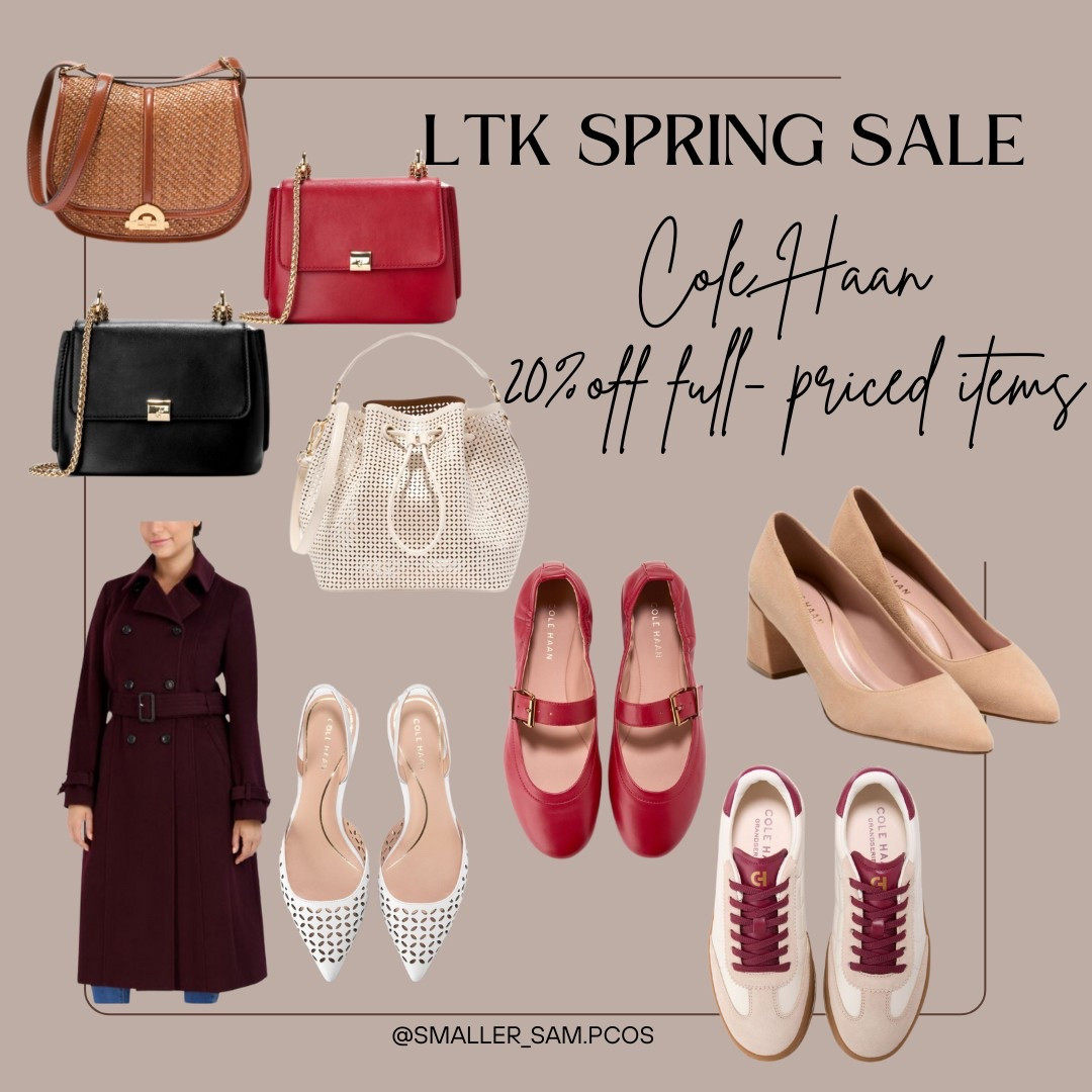 Luxury for less? Yes, please! Cole Haan’s Spring Sale is here—20% off full-price styles, including high-end accessories and the dreamiest wardrobe staples. 💼👡 I even spotted the most gorgeous burgundy trench coat—run, don’t walk! 🏃‍♀️

#LTKSaleAlert #LTKStyleTip #LTKSpringSale