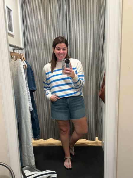 I know I live in FL, where it is hotter than the surface of the sun, but this Madewell cashmere sweater is too cute! And paired with shorts, it’s just the perfect cute and comfy look! Everything runs TTS, they both come in other color options and they are 20% off when you shop through the LTK app! 

#LTKxMadewell #LTKMidsize #LTKSaleAlert