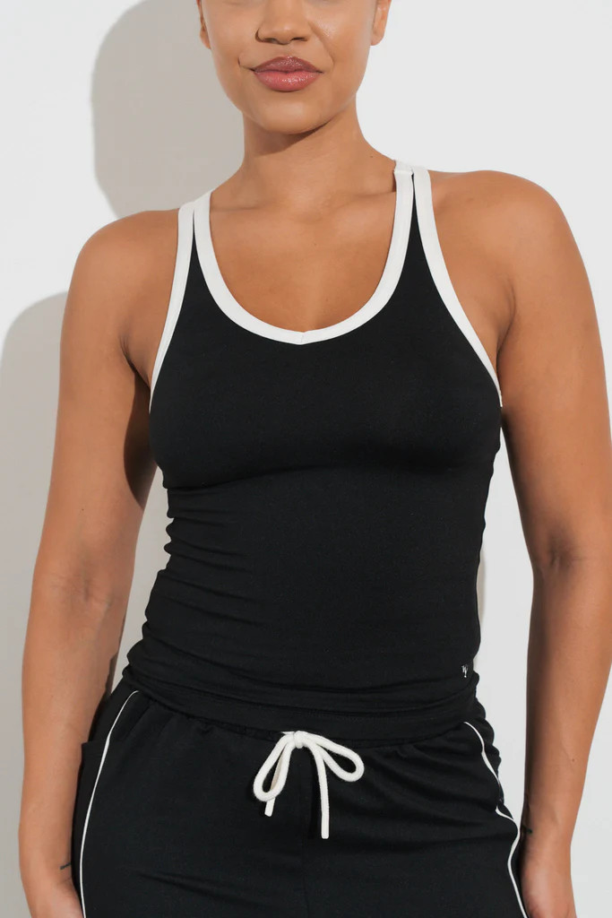 Vitality Motive Racer Tank - Midnight Contrast | Vitality