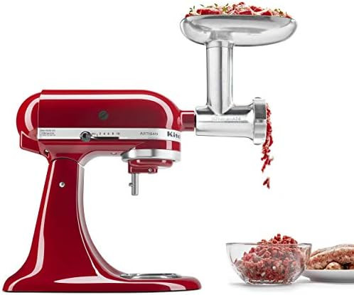 KitchenAid KSMMGA Metal Food Grinder Attachment, 2.5 lb, Silver | Amazon (US)