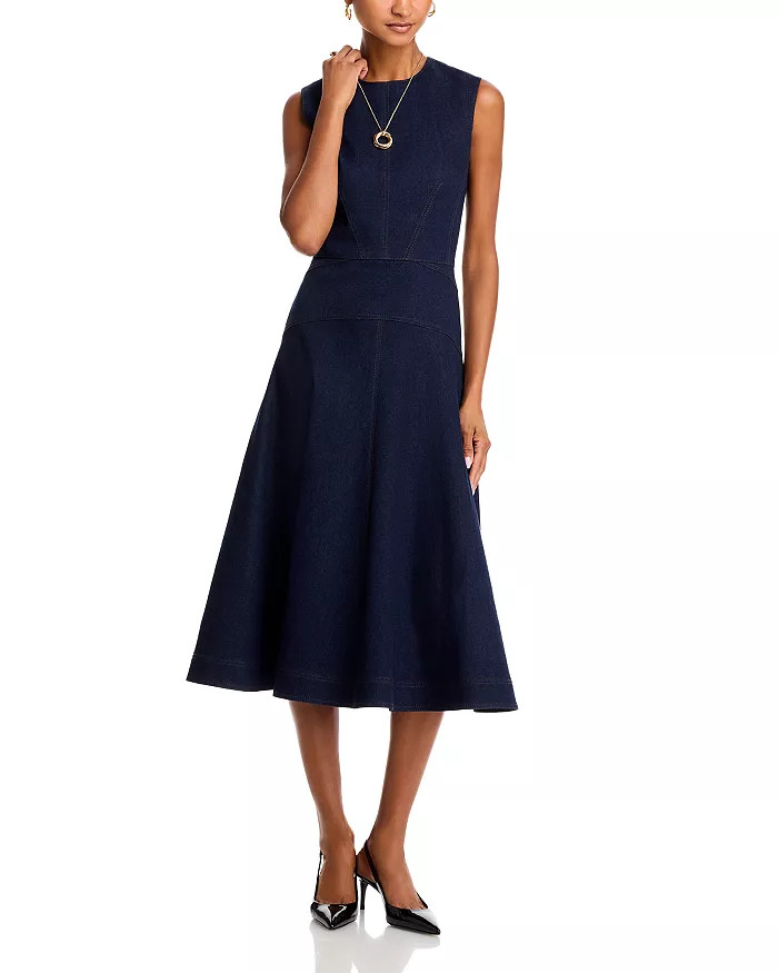Veronica Beard Karrigan Denim Midi Dress Women - Bloomingdale's | Bloomingdale's (US)