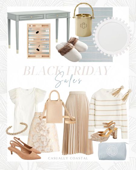 More amazing sale finds including some outfit inspo from J.Crew Factory (currently 60% off everything!), gifts and some beautiful coastal home decor!
-
Holiday style, neutrals, family, games, beach house furniture, beach house decor, coastal decor, gold ice bucket, personalized gifts, monogrammed gifts, linen travel pouch, faux fur slippers, Pottery Barn gifts, leather tote, sling backs, sparkle pumps, pleated skirt, Ballard designs mirrors, round mirror, lindy mirror, coastal mirrors, blue desk, console table, statement earrings, Wayfair rug, light blue rug, striped rug, coastal rugs, beach house rugs, 8x10 rugs, 9x12 rugs, 5x7 rugs, holiday party outfit, holiday outfit ideas, black friday sale, cyber monday sale, home office furniture, ballard designs desk, holiday skirts, J.Crew Factory holiday outfits, holiday sweater, gold skirts, pleated skirts, holiday skirts, midi skirts, neutral sweaters, gifts for women, gifts for mom, gifts for mother-in-law, cozy gifts. hostess gifts

#LTKCyberWeek #LTKhome #LTKsalealert