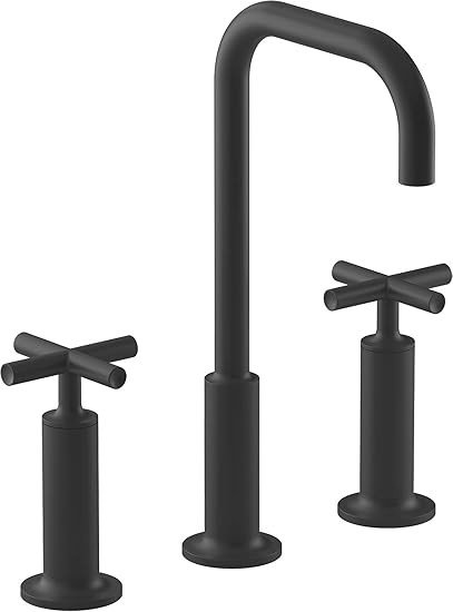 Kohler K-14408-3-BL Purist Bathroom Sink Faucet, Matte Black | Amazon (US)