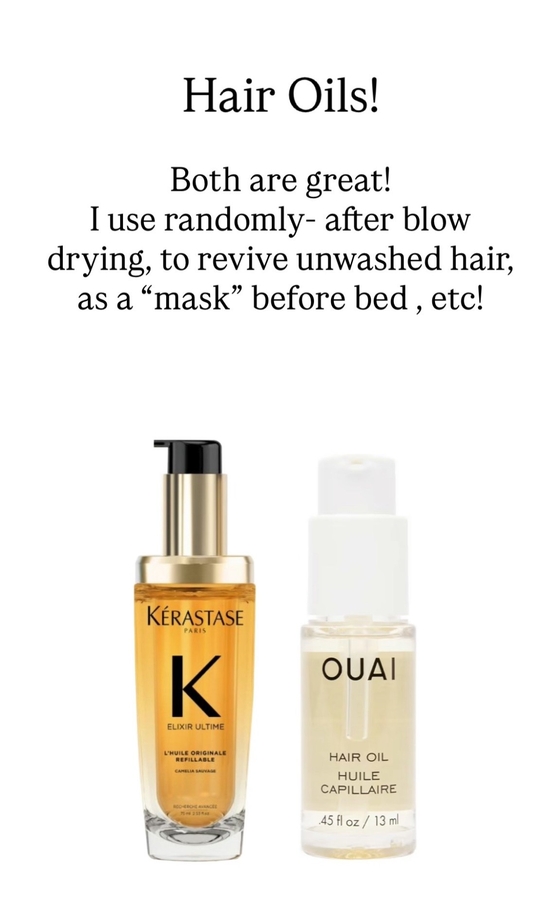 Updated Hair Routine: Hair Oil