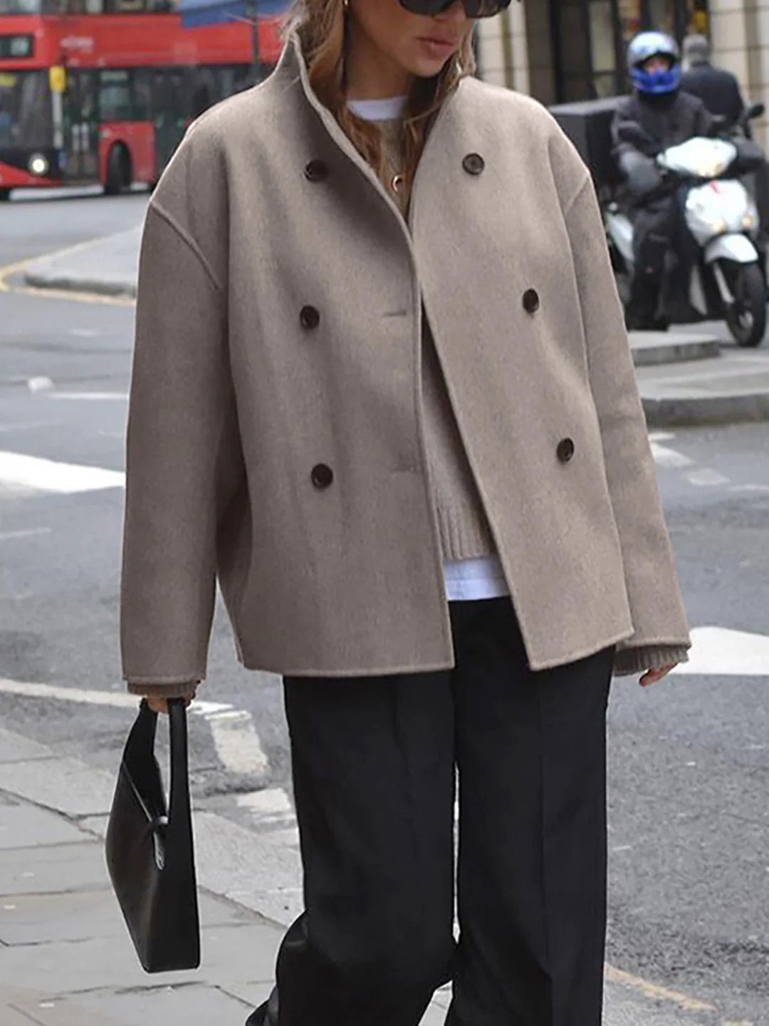 Oversized Button-Down Jacket | Commense