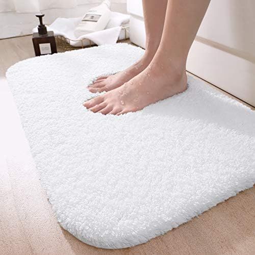 DEXI Bathroom Rug Mat, 24x16, Extra Soft and Absorbent Bath Rugs, Machine Wash Dry, Non-Slip Carpet  | Amazon (US)