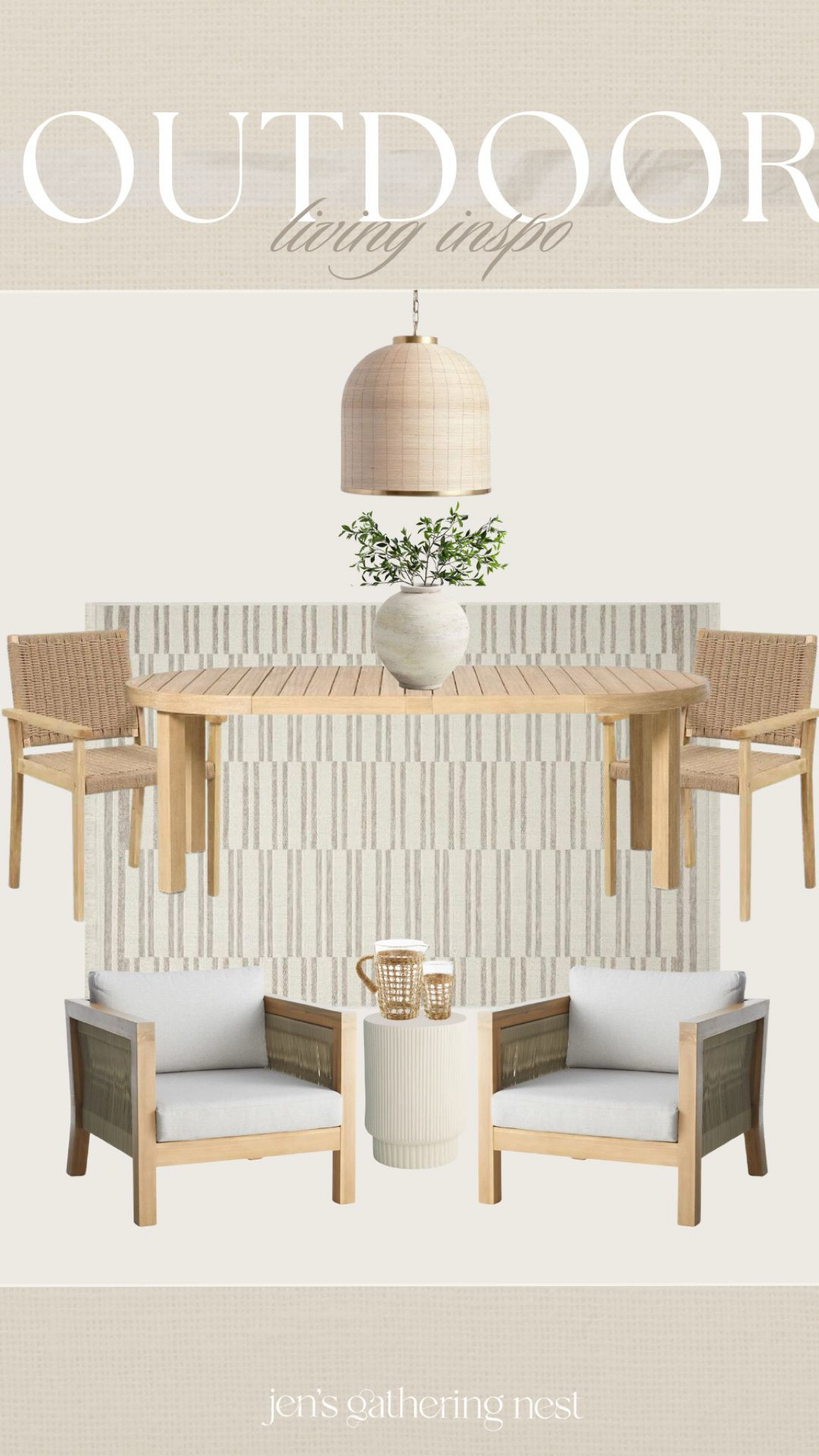 Outdoor living space inspiration 🤎

#outdoor #patio #outdoorfurniture #outdoorchairs #outdoordining #springrefresh #outdoorug #outdoorentertaining #patiogoals 

#LTKSeasonal #LTKhome #LTKfindsunder100