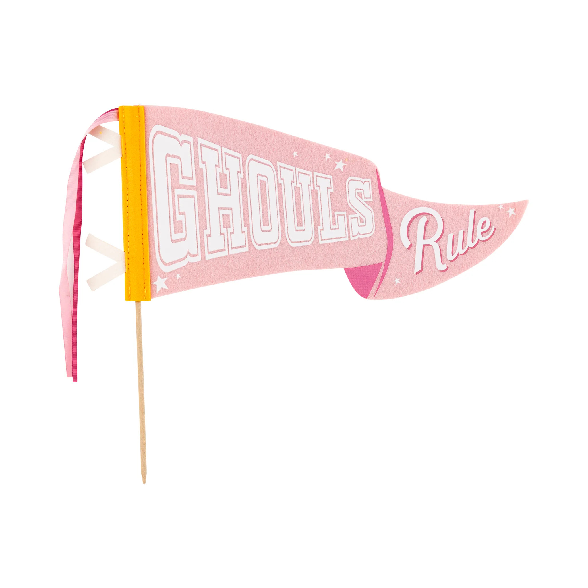 Ghouls Rule Felt Pennant Banner | My Mind's Eye