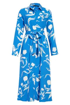 Long Sleeve Midi Shirtdress | Nordstrom