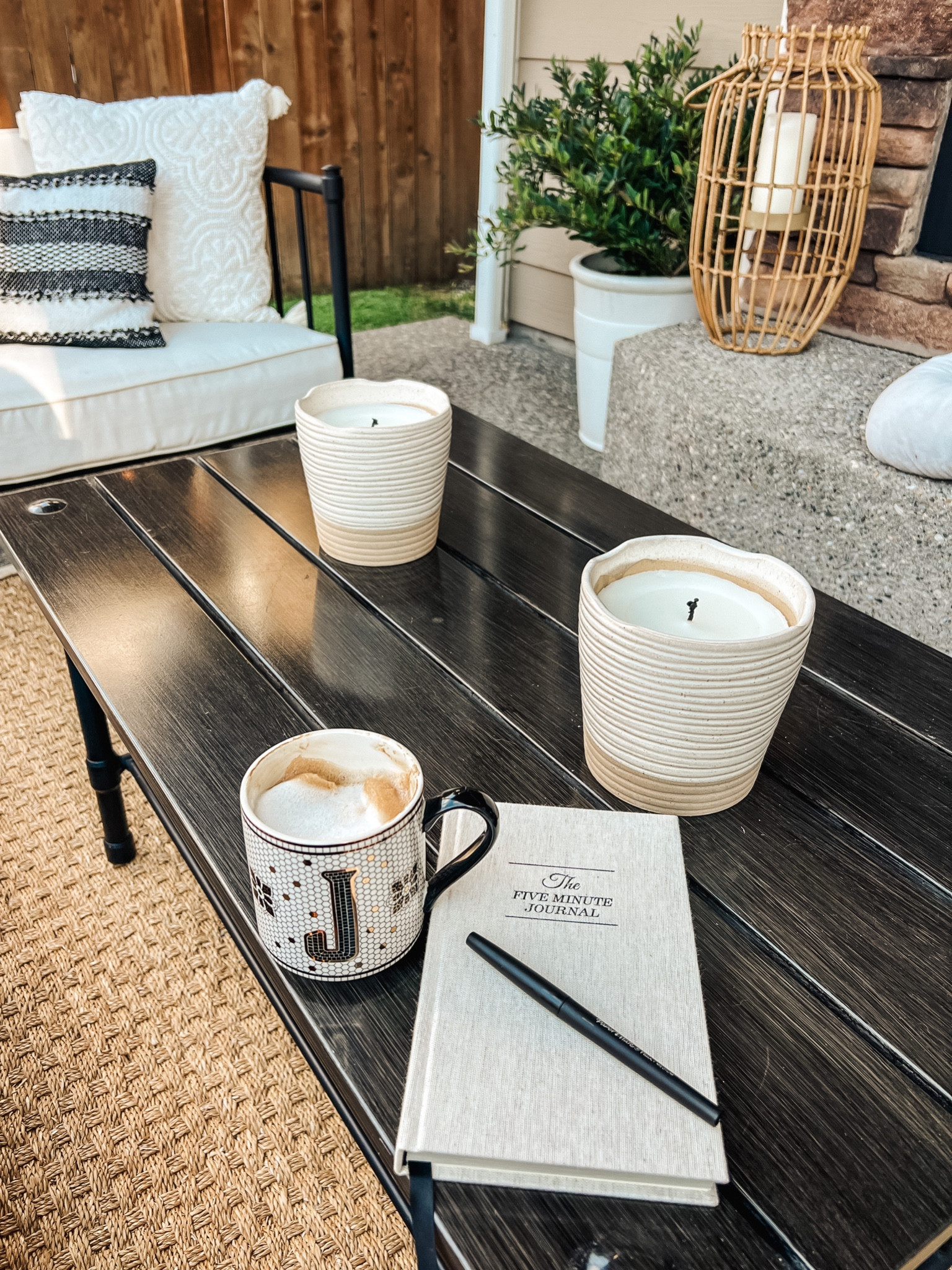 My journal and mug for my morning routine 😌☕️ love sitting out on the patio first thing in the morning. Five minute journal is the best and this mug makes a great gift!

#LTKhome #LTKunder50