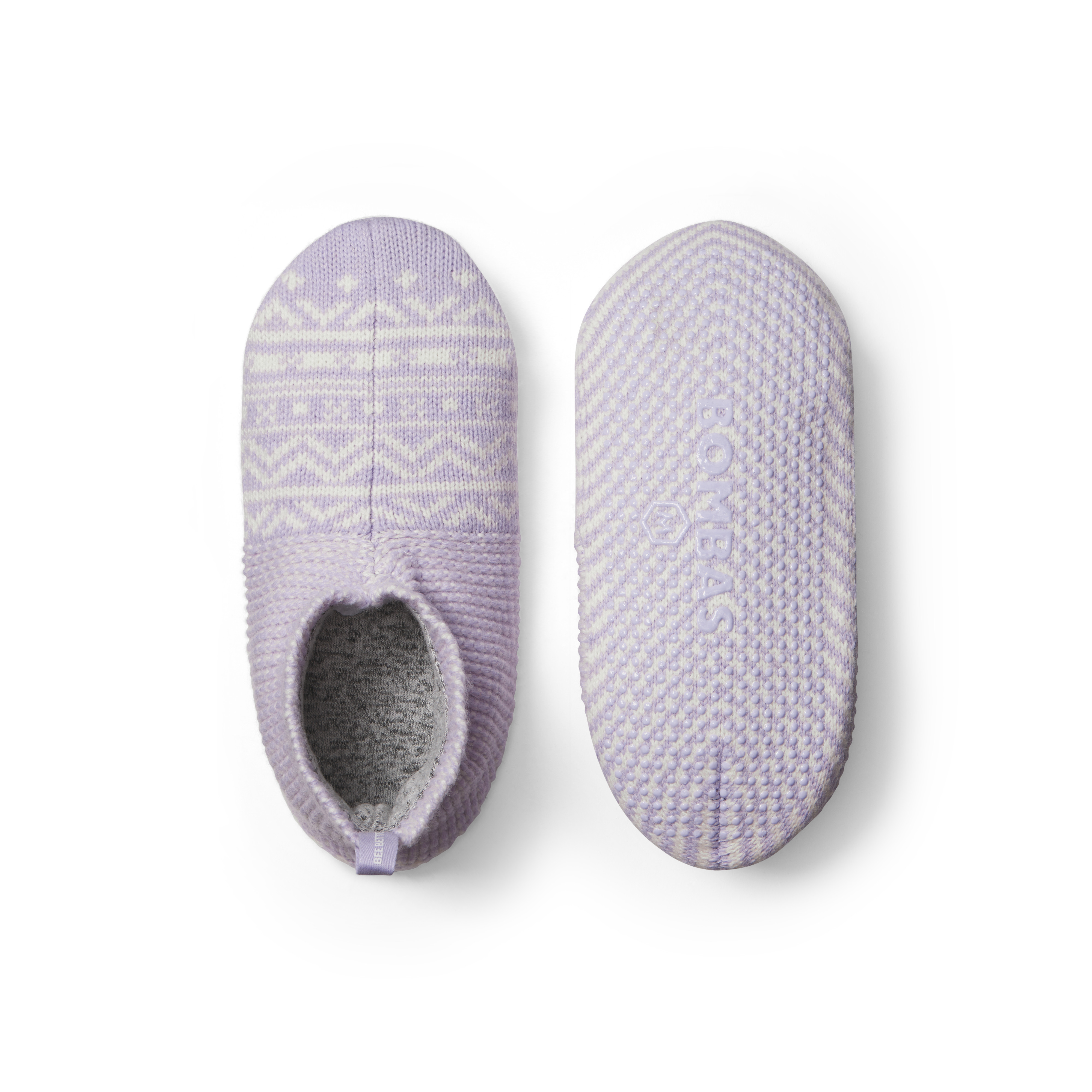 Women's Gripper Slipper - Soft Lavender - Small - Nylon/elastane - Bombas | Bombas
