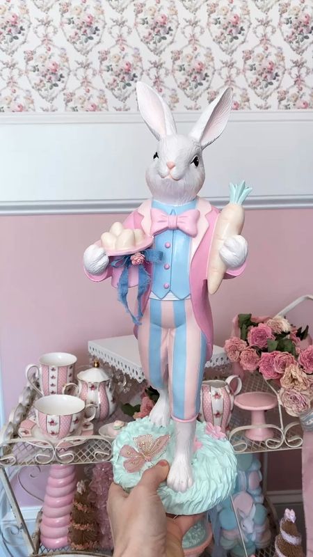 Don’t miss this handsome Bridgeton bunny for your Easter decor or Bridgerton season 3 watch party! Grab one of the originals that I have linked and send him to me to paint and embellish. Be sure to email me at suburbancrunchygirl (at) gmail for glow up Deets  
