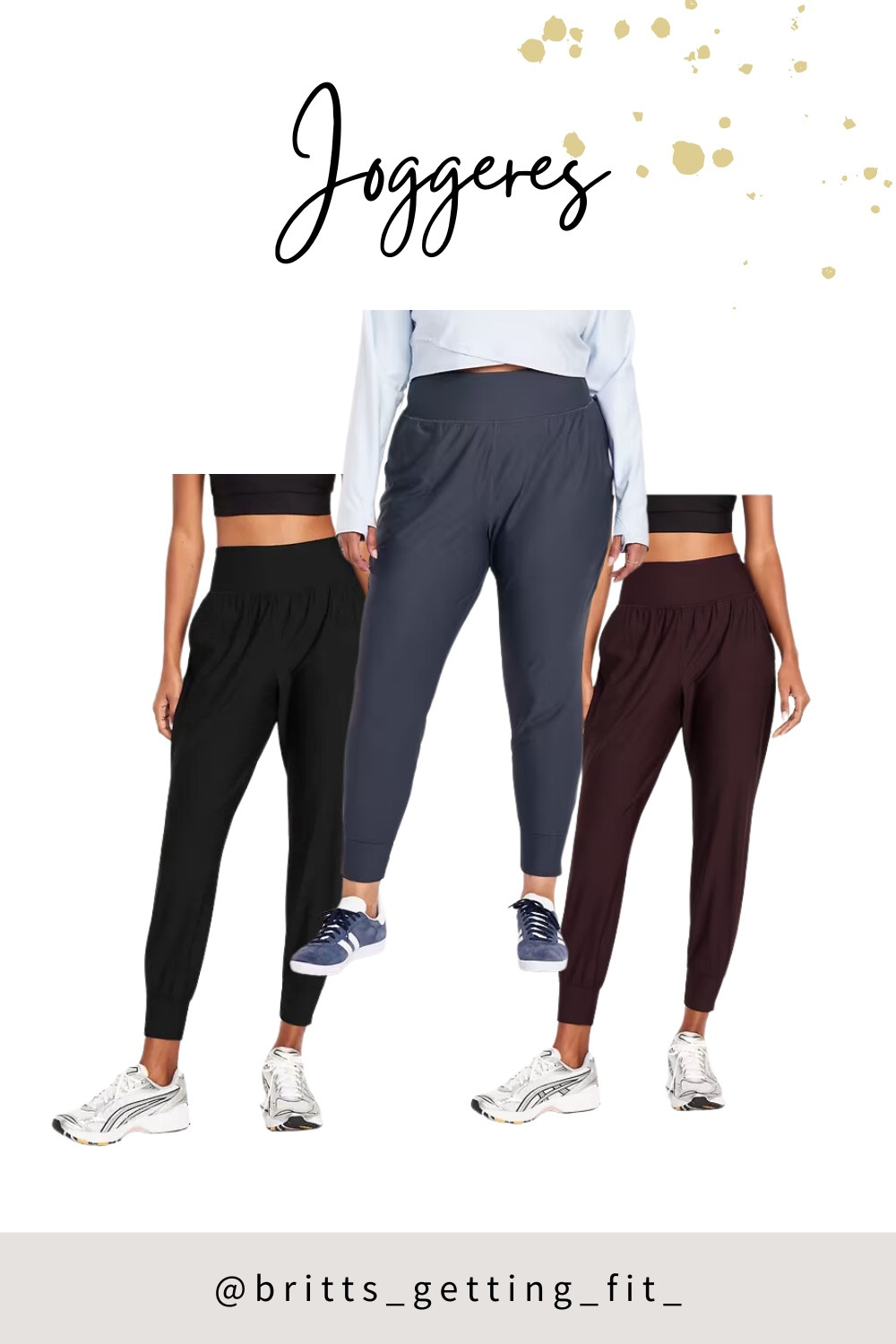The joggers from Old Navy will forever be a favorite.  The fabric on these is so soft and I love that they have a high waist that doesn’t slip during workouts. 

#midsizefashion #midsizemom #workouts 

#LTKFitness #LTKMidsize #LTKActive