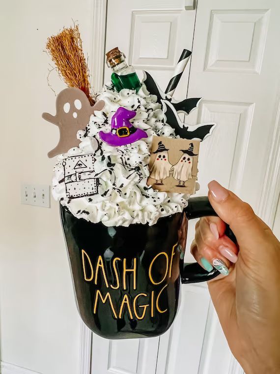 Spooky Magic Faux Whip Cream Mug Topper | Etsy (US)