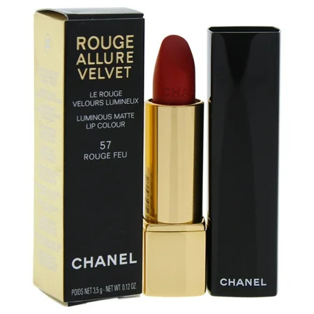 Rouge Allure Velvet Luminous Matte Lip Colour - 57 Rouge Feu by Chanel for Women - 0.12 oz Lipstick | Walmart (US)