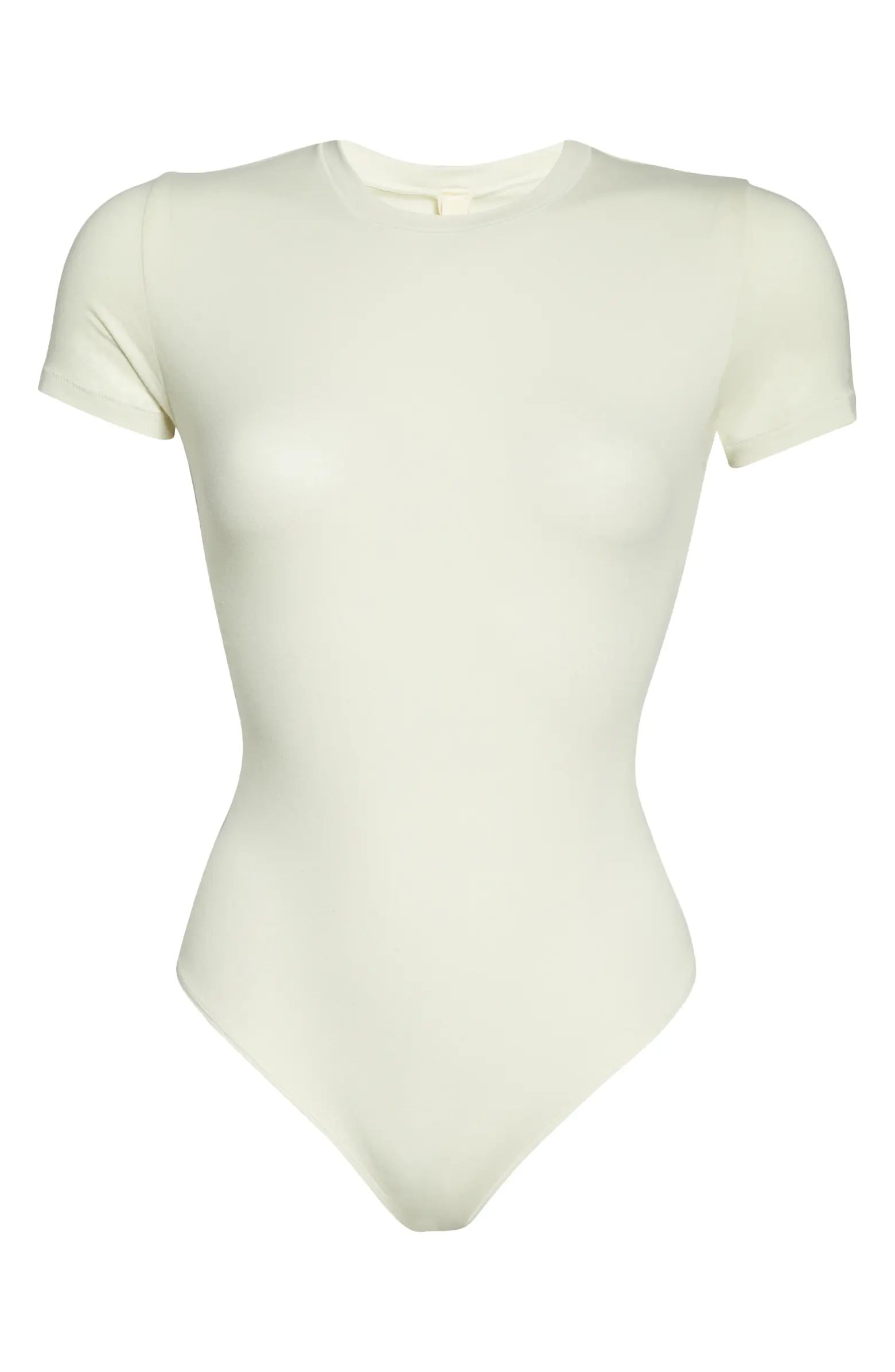 Stretch Cotton Jersey T-Shirt Bodysuit | Nordstrom