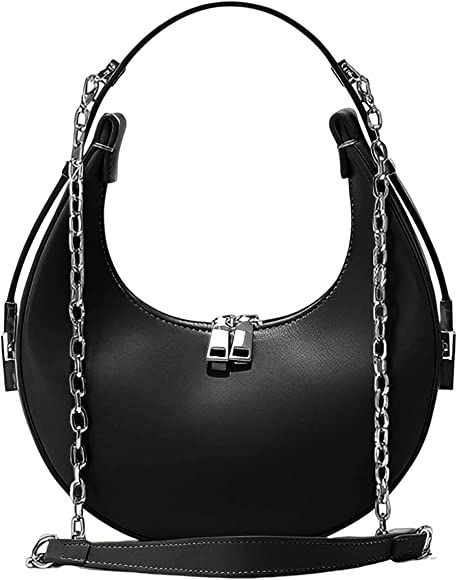 Shoulder Bag Crescent Handbag, Leather Armpit Bag, Shoulder Bag For Women Vintage Bag, Business B... | Amazon (US)