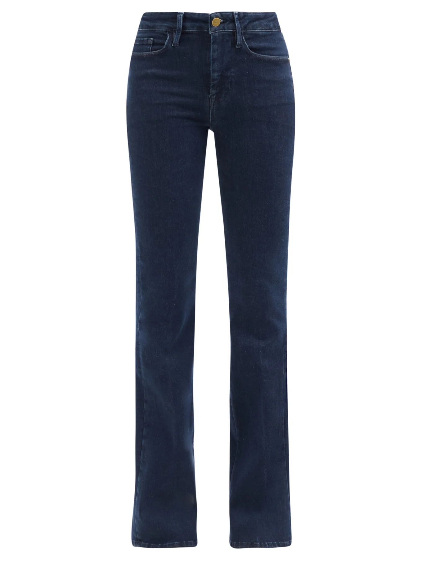 Le One high-rise organic cotton-blend flared jeans | FRAME | Matches (US)