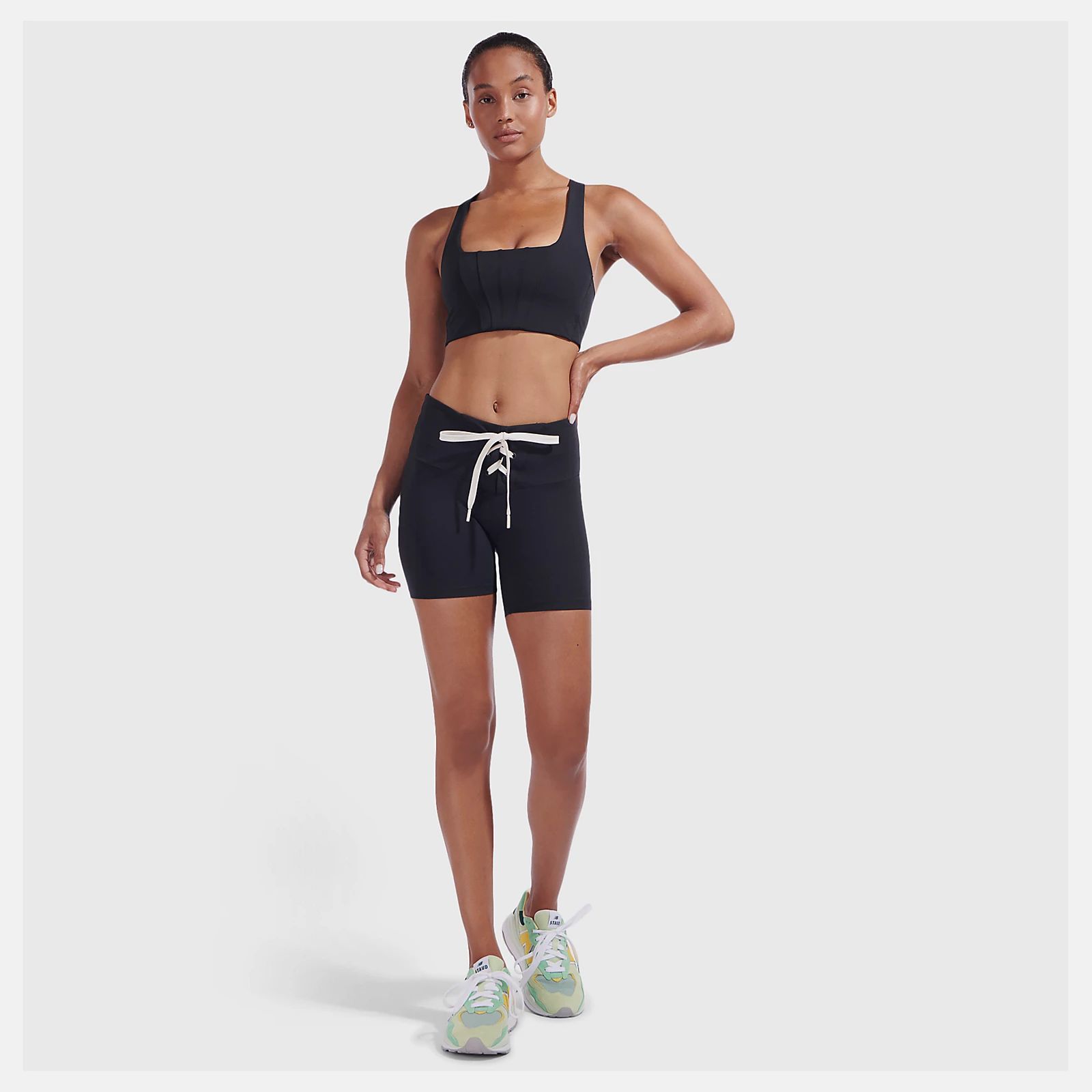 Staud Lace Up Fitted Short | New Balance Athletic Shoe