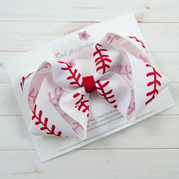 Baseball Hair Bow Sports Hair Bow Baseball Bow Sports Hair | Etsy | Etsy (US)