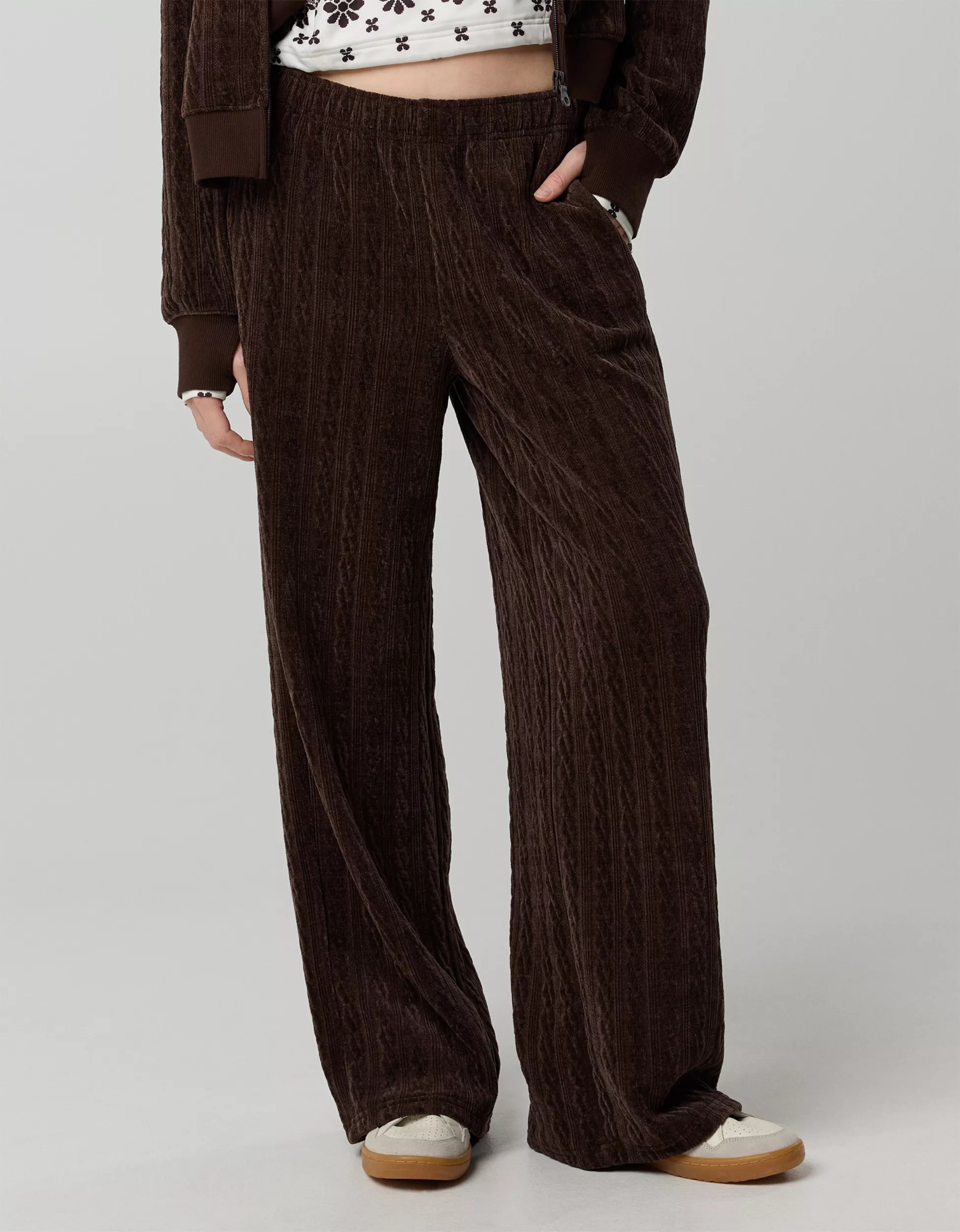 OFFLINE By Aerie Cable Lounge Trouser | Aerie