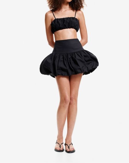 Bubble hem skirt and crop top matching set 

#LTKfindsunder50 #LTKSeasonal #LTKstyletip