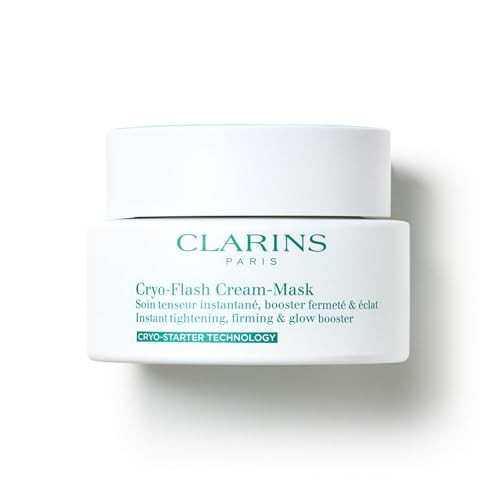 CLARINS Cryo-Flash Face Mask | Visible Lift Effect in 10 Minutes* | Visibly Minimizes Pores | Boosts Radiance | Pro Like Results | All Skin Types | 2.5 Fluid Ounces | Amazon (US)