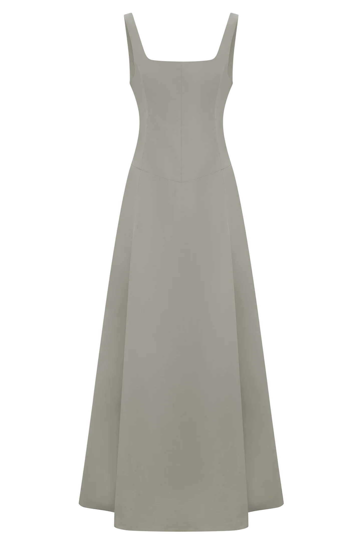 Drop Waist Cotton Maxi Dress - Sage | MESHKI US