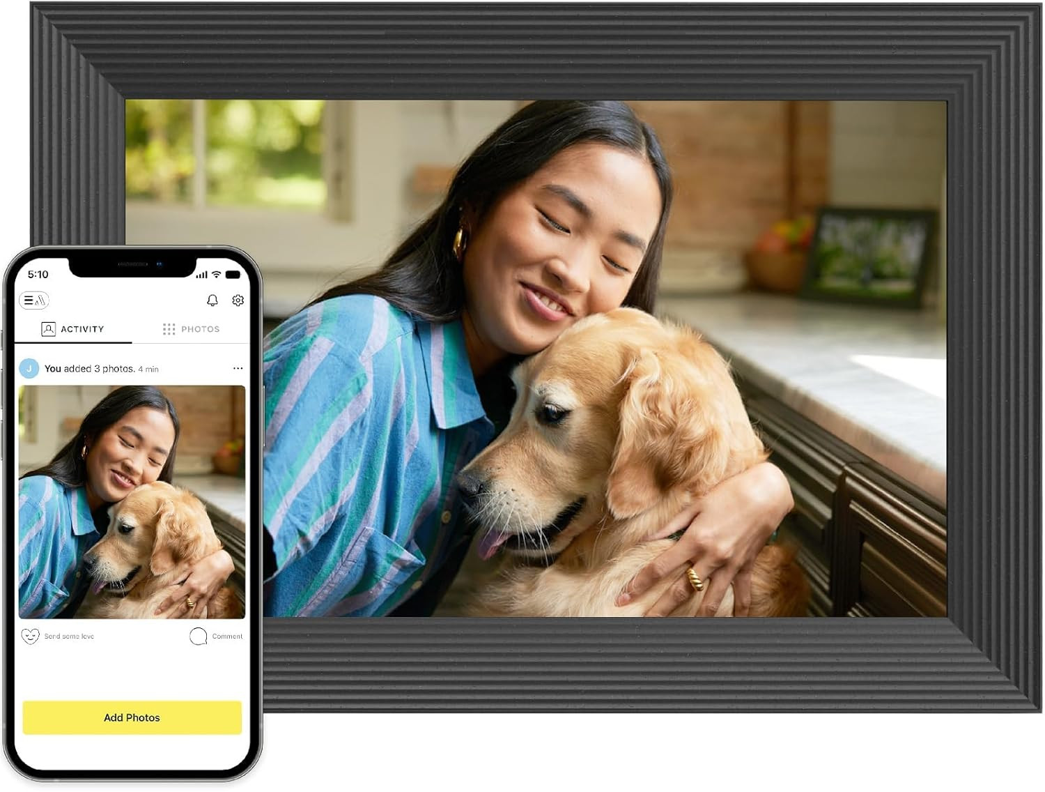 Aura Carver 10.1" WiFi Digital Picture Frame | The Best Digital Frame for Gifting | Send Photos f... | Amazon (US)