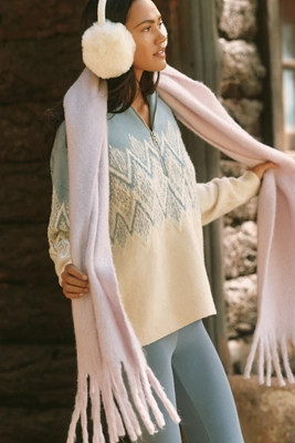 Varley Hedda Fairisle Half-Zip Pullover Sweater | Anthropologie (US)