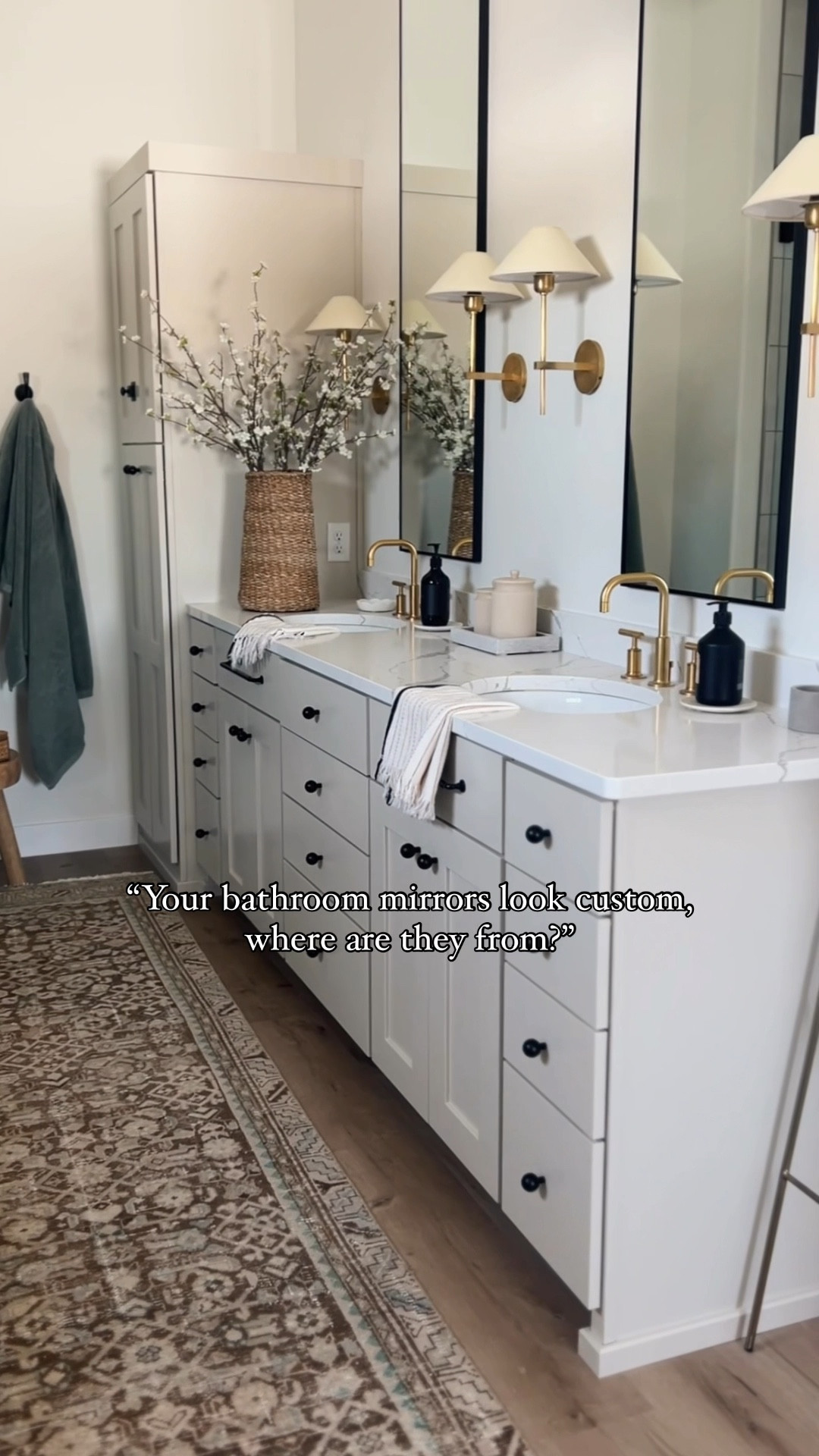 Amazon mirrors for the win 🙌 the best mirrors, and under $80!

We have 10’ ceilings in our bathroom, but these could work with 9’ ceilings too (make sure you measure) 😉

I love how they accentuate our ceiling height and add some dimension. Would you ever guess that these are basic floor mirrors?

Follow @frengpartyof6 for more affordable + neutral home inspiration!

#amazonhome #amazonmusthaves #amazonhomefind #bathroomdecor #bathroom #bathroominspo #affordablehome  #interiordesign #interior123 #cottagehomestyle #organicmodern #ltkhome

#LTKHome #LTKSaleAlert #LTKFindsUnder100