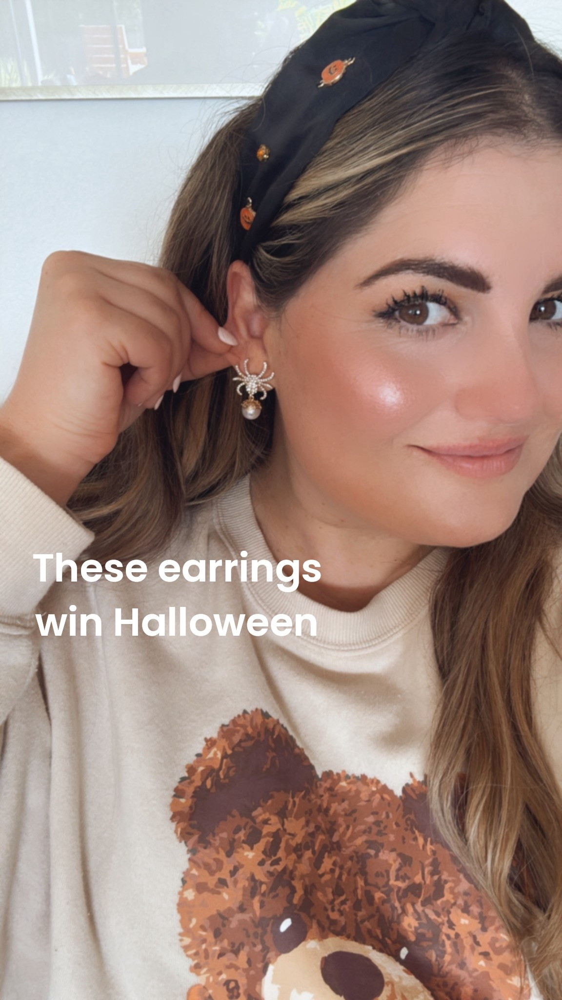 Halloween earrings, sweatshirt, headband @ Target! 

#LTKFindsUnder50 #LTKSeasonal