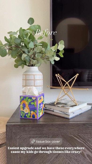 Tissue box cover! 
Easiest upgrade and we have these everywhere cause my kids go through tissues like crazy!

#LTKhome #LTKkids