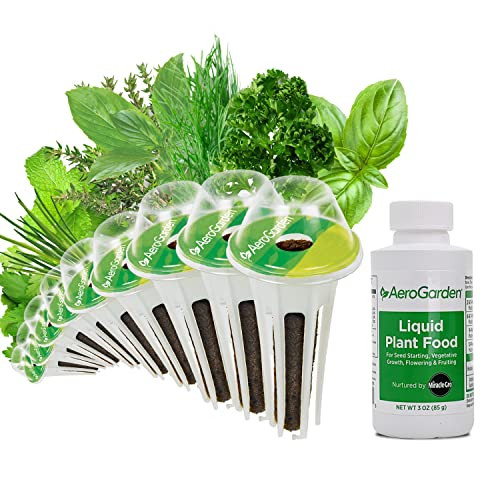 AeroGarden Gourmet Herb Seed Pod Kit - Herb Seeds for AeroGarden Indoor Garden, 9-Pod | Amazon (US)
