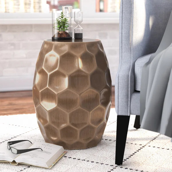 Basilina 20.5'' Tall Drum End Table | Wayfair North America