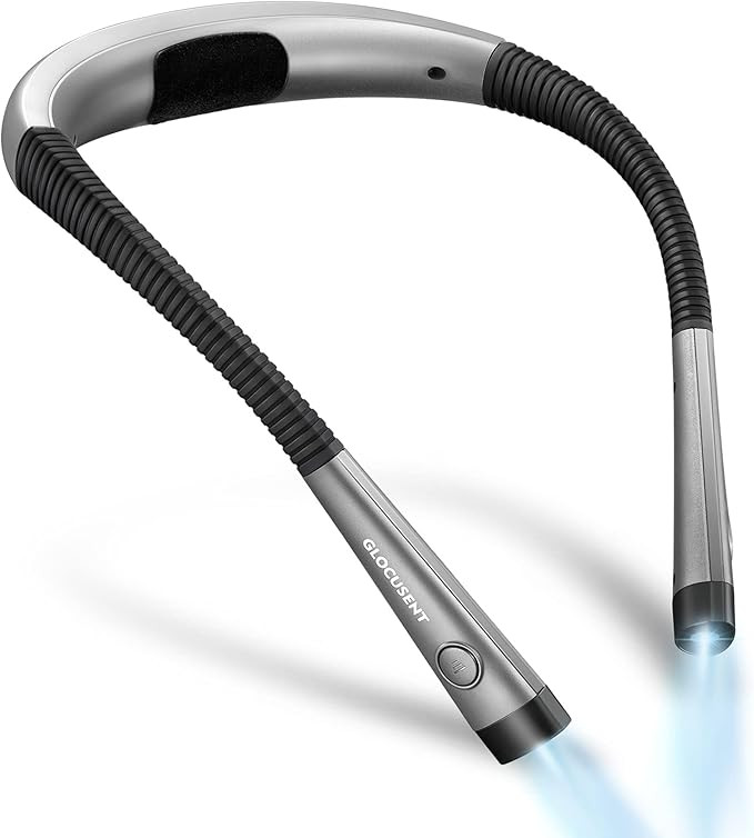 Glocusent LED Neck Reading Light, Book Light for Reading in Bed, 3 Colors, 6 Brightness Levels, B... | Amazon (US)
