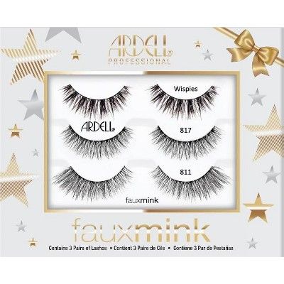 Ardell Faux Mink False Eyelashes Gift Set - 3pc | Target