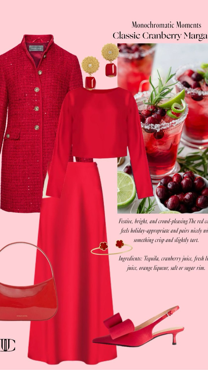 Monochromatic goodness, but make it holiday 🍸✨
There’s something so chic about building a look in a single color story—it feels intentional, elevated, and incredibly easy to wear. From soft blush and cranberry reds to winter whites, sage greens, espresso browns, and icy blues, these monochromatic outfits prove that one color head-to-toe is anything but boring.

For a little extra fun, I paired each look with a holiday cocktail that matches the mood (and the palette). Think cranberry margaritas, espresso old fashioneds, rosewater French 75s, and cozy winter sips that feel just as stylish as the outfit itself. Fashion should feel joyful, creative, and a little playful—especially this time of year.

Save this for holiday outfit inspiration, festive dressing ideas, or your next girls’ night in 🍸
Tap to shop each look and recreate these monochrome moments with pieces you’ll wear all season long.

#MonochromaticStyle #HolidayOutfits #HolidayStyleInspo #WinterOutfitIdeas #ChicHoliday #FestiveFashion #WhatToWearThisSeason #ElevatedEverydayStyle #ColorStory #CocktailInspiredStyle 

 

#LTKHoliday #LTKSeasonal #LTKOver40